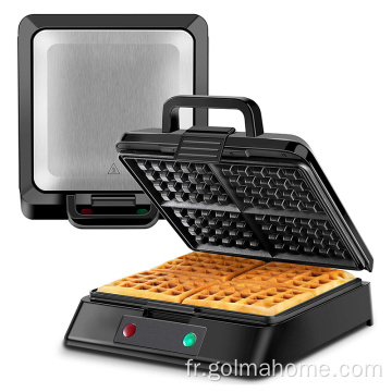 3 en 1 détachable en acier inoxydable gril Sandwich Maker 2 tranches petit déjeuner grille-pain gaufrier machine